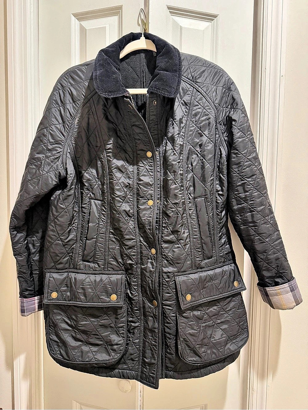 Barbour Beadnell Polarquilt Jacket Quilted Utility Jacket Black